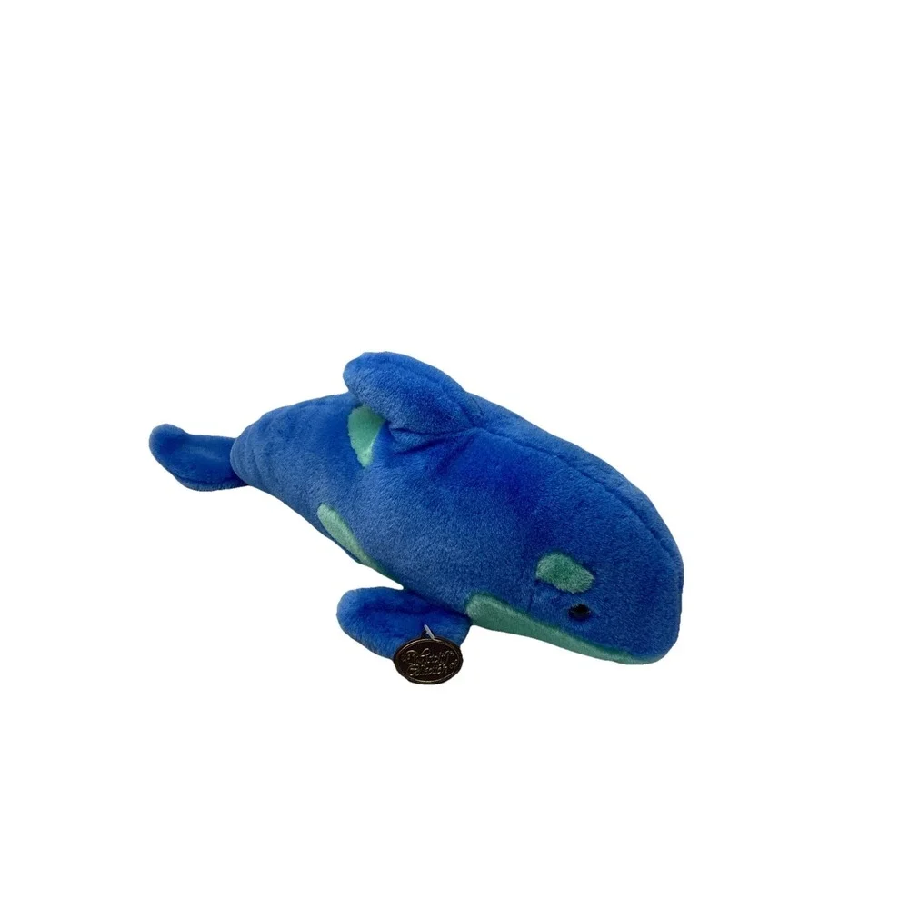 Vintage The Westcliff Collection Blue Green Plush Stuffed Animal Dolphin 19
